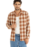 Bison Flannel Shirt in Tobacco