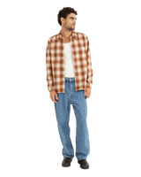Bison Flannel Shirt in Tobacco
