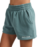 Logo Fleece Walkshorts in Sage