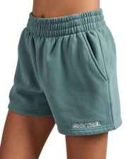 Logo Fleece Walkshorts in Sage