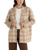 Arlo Long Jacket in Berry