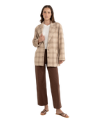 Arlo Long Jacket in Berry