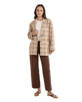 Arlo Long Jacket in Berry