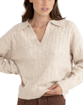 Lexie Collared Jumper in Natural