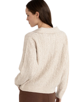 Lexie Collared Jumper in Natural
