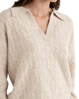 Lexie Collared Jumper in Natural