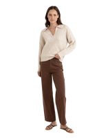 Lexie Collared Jumper in Natural