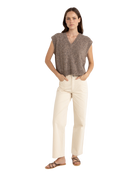 Quinn Knit Top in Oatmeal