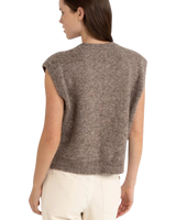 The Rhythm Womens Quinn Knit Top in Oatmeal