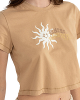 Follow The Sun Crop T-Shirt in Sand