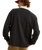 The Rhythm Mens Koa Vintage Rugby Long Sleeve Polo Shirt in Black