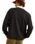 The Rhythm Mens Koa Vintage Rugby Long Sleeve Polo Shirt in Black