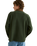 The Rhythm Mens Awake Polar Fleece Polo Shirt in Forest