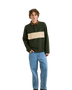 The Rhythm Mens Awake Polar Fleece Polo Shirt in Forest
