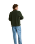 The Rhythm Mens Awake Polar Fleece Polo Shirt in Forest