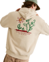 The Rhythm Mens Cactus Fleece Hoodie in Moonrock