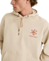 The Rhythm Mens Cactus Fleece Hoodie in Moonrock