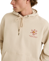 The Rhythm Mens Cactus Fleece Hoodie in Moonrock