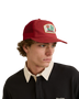 The Rhythm Mens Cactus Trucker Cap in Red