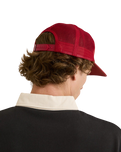 The Rhythm Mens Cactus Trucker Cap in Red