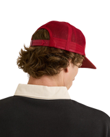 The Rhythm Mens Cactus Trucker Cap in Red