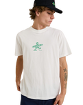 The Rhythm Mens Drifter T-Shirt in Vintage White