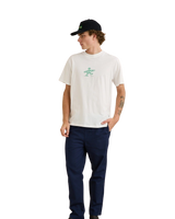 The Rhythm Mens Drifter T-Shirt in Vintage White