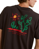 The Rhythm Mens Cactus T-Shirt in Vintage Black