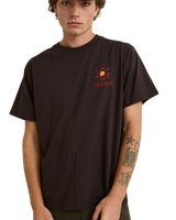 The Rhythm Mens Cactus T-Shirt in Vintage Black