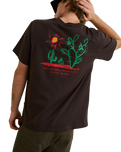 The Rhythm Mens Cactus T-Shirt in Vintage Black