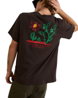 The Rhythm Mens Cactus T-Shirt in Vintage Black