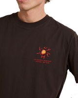 The Rhythm Mens Cactus T-Shirt in Vintage Black