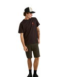The Rhythm Mens Cactus T-Shirt in Vintage Black
