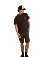 The Rhythm Mens Cactus T-Shirt in Vintage Black