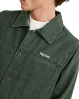 The Rhythm Mens Harlan Shirt in Olive