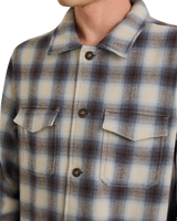 The Rhythm Mens Polar Bond Flannel Shirt in Smoke