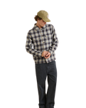 The Rhythm Mens Polar Bond Flannel Shirt in Smoke