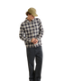 The Rhythm Mens Polar Bond Flannel Shirt in Smoke