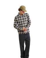 The Rhythm Mens Polar Bond Flannel Shirt in Smoke