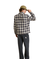 The Rhythm Mens Polar Bond Flannel Shirt in Smoke