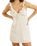The Rhythm Womens Sandy Ruffle Mini Dress in Cream