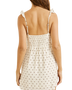 The Rhythm Womens Sandy Ruffle Mini Dress in Cream