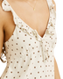 The Rhythm Womens Sandy Ruffle Mini Dress in Cream