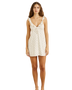 The Rhythm Womens Sandy Ruffle Mini Dress in Cream