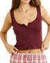 The Rhythm Womens Juliet Vest in Plum