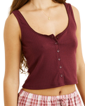 The Rhythm Womens Juliet Vest in Plum