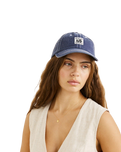 The Rhythm Womens Bayside Cap in Washed Dark Blue