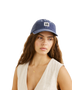 The Rhythm Womens Bayside Cap in Washed Dark Blue