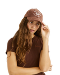 The Rhythm Womens Sandy Beach Cap in Chocolate