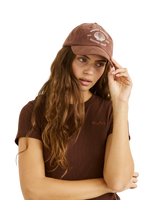 The Rhythm Womens Sandy Beach Cap in Chocolate